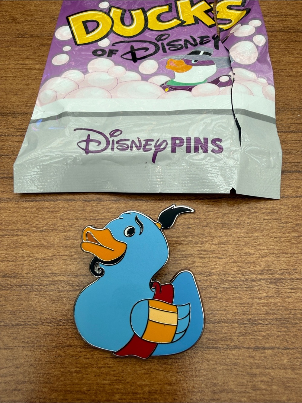 Ducks of Disney Blue Duck Pin - Genie